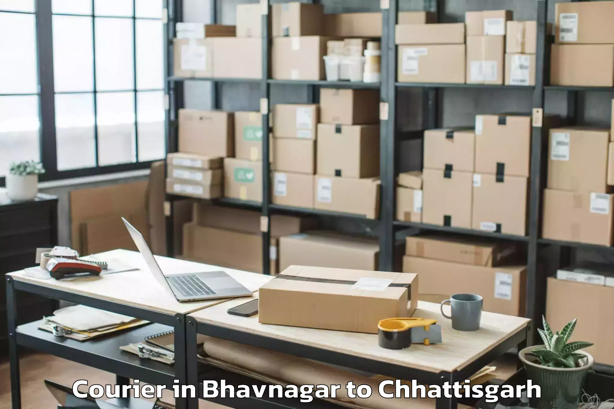 Book Bhavnagar to Kunkuri Courier Online